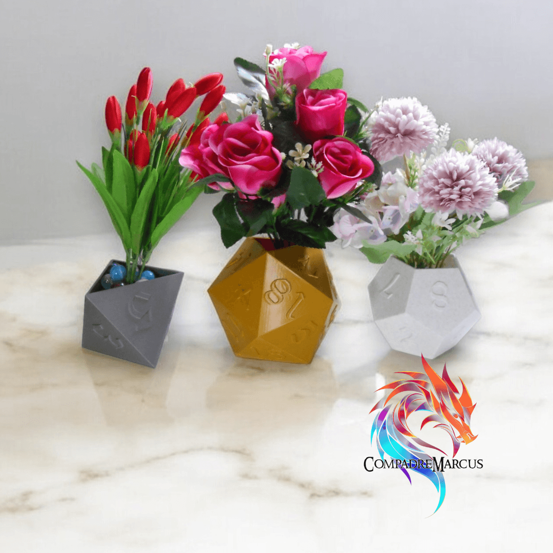 Planter dice polyhedron 3d model