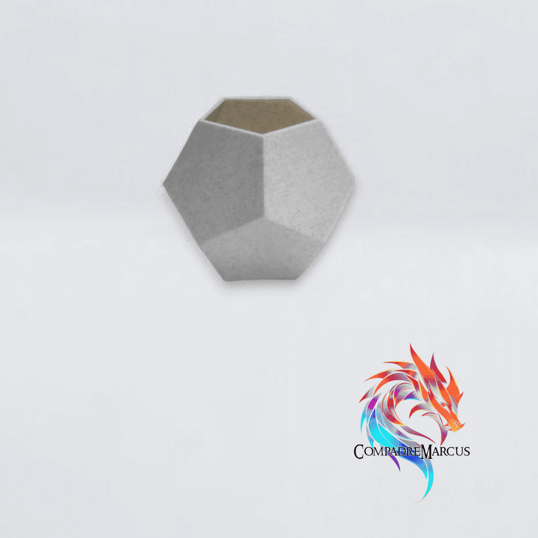 Planter dice polyhedron 3d model