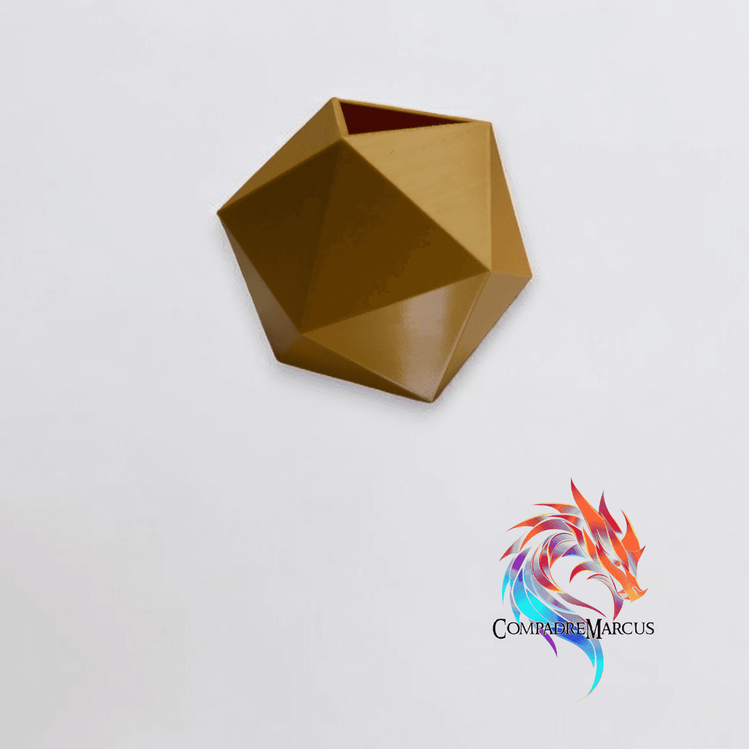 Planter dice polyhedron 3d model