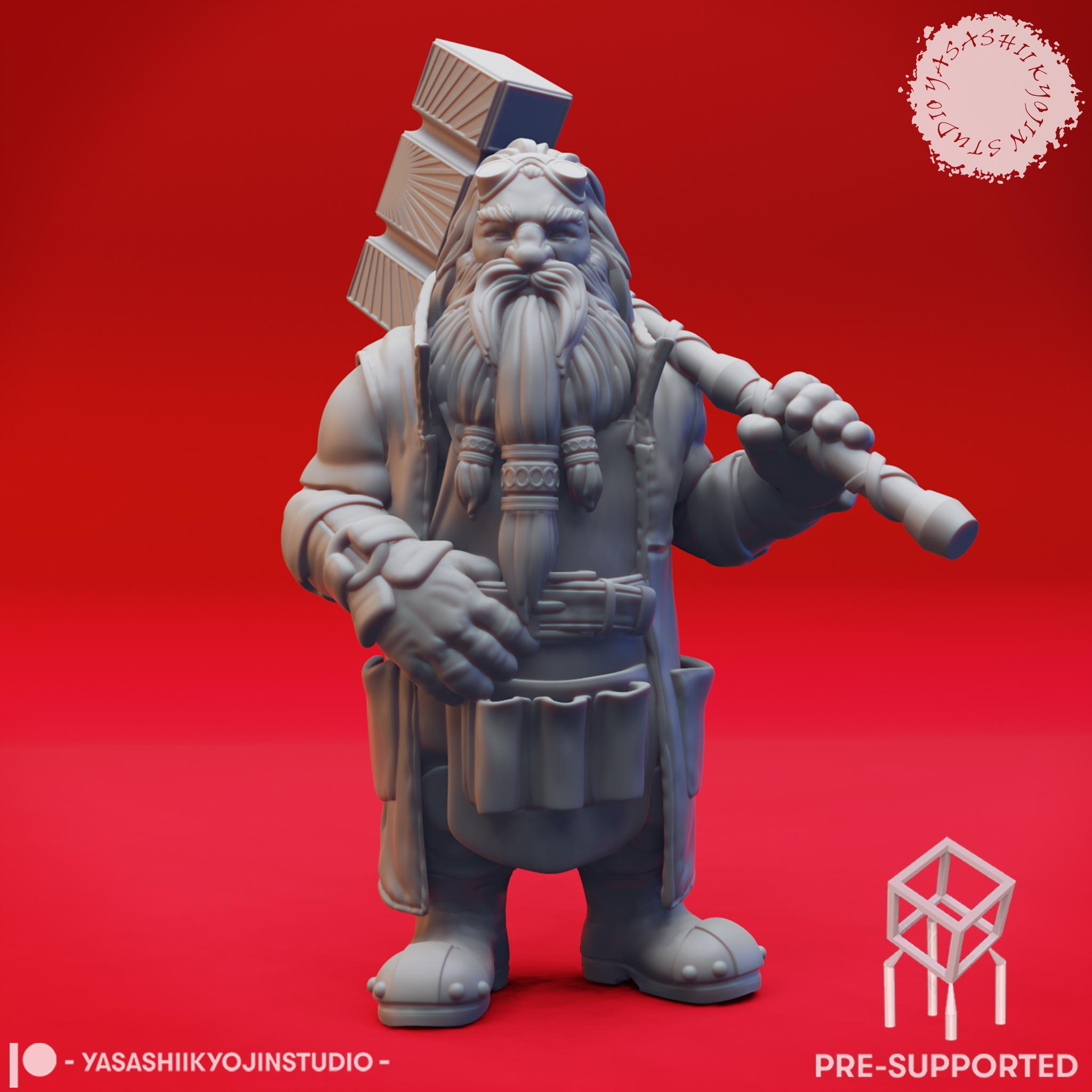 Rockseeker Brothers - Tabletop Miniatures (Pre-Supported) 3d model