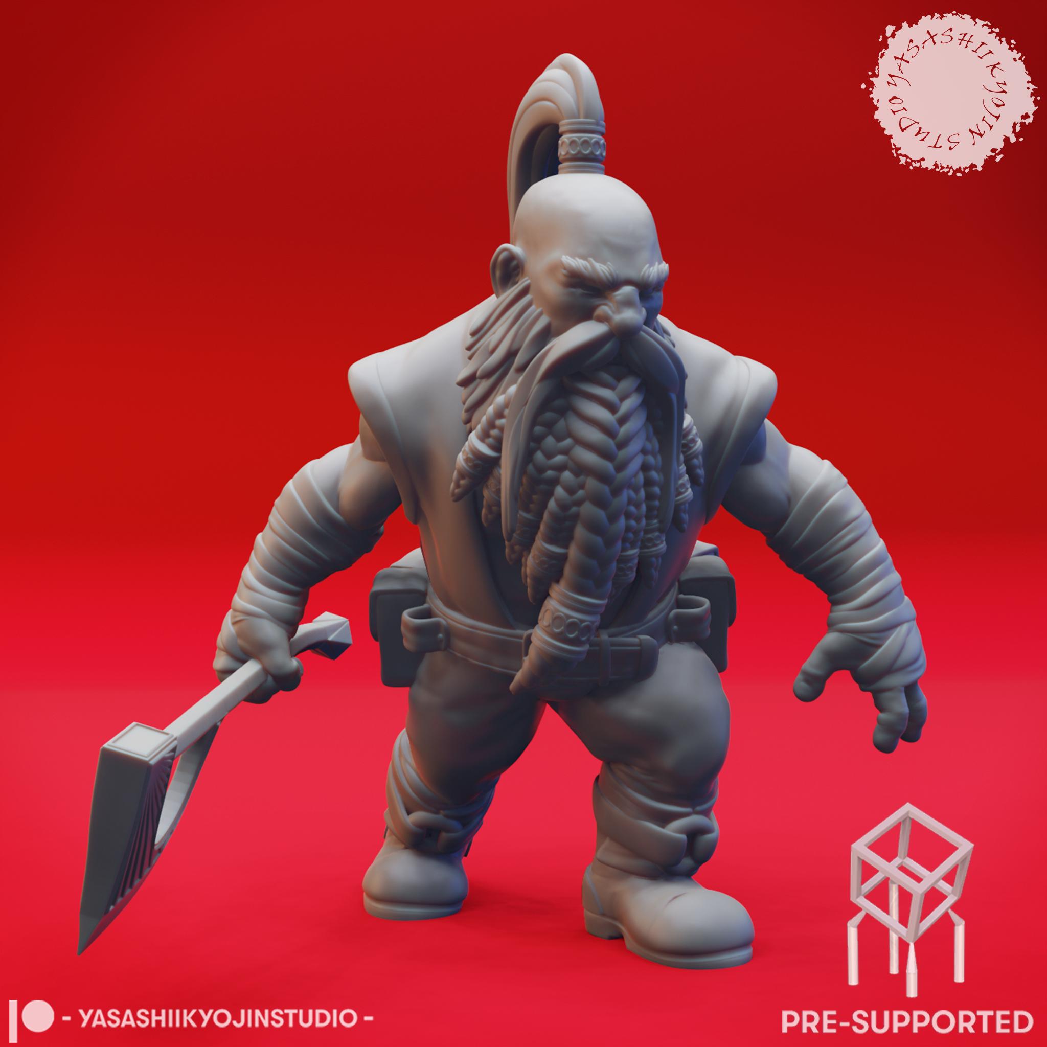 Rockseeker Brothers - Tabletop Miniatures (Pre-Supported) 3d model