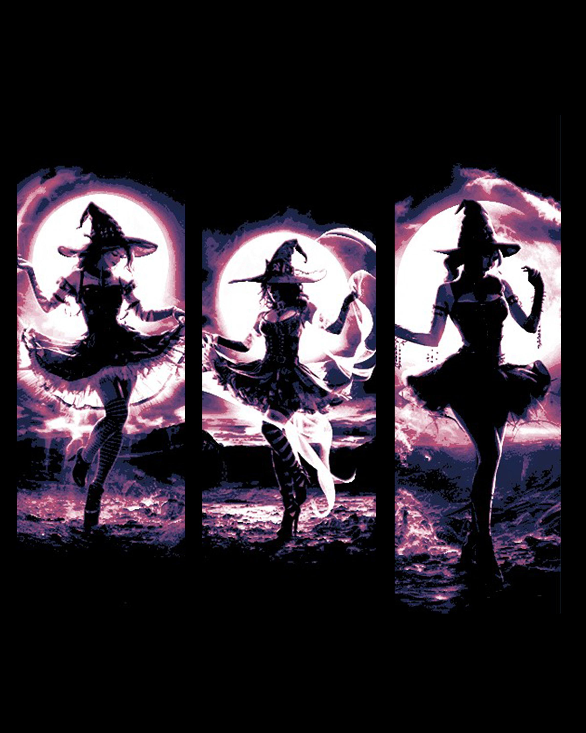 Limited Time Free: Witches Dancing under the Halloween Moon Lit Sky - Set of Bookmarks 3d model