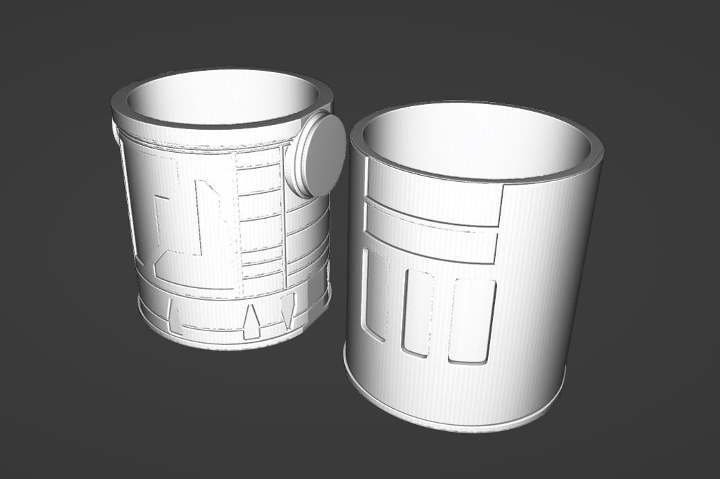 Droid Can Liners 3d model