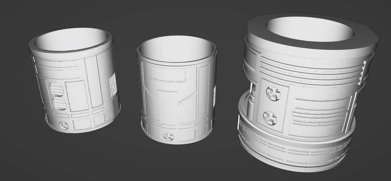 Droid Can Liners 3d model