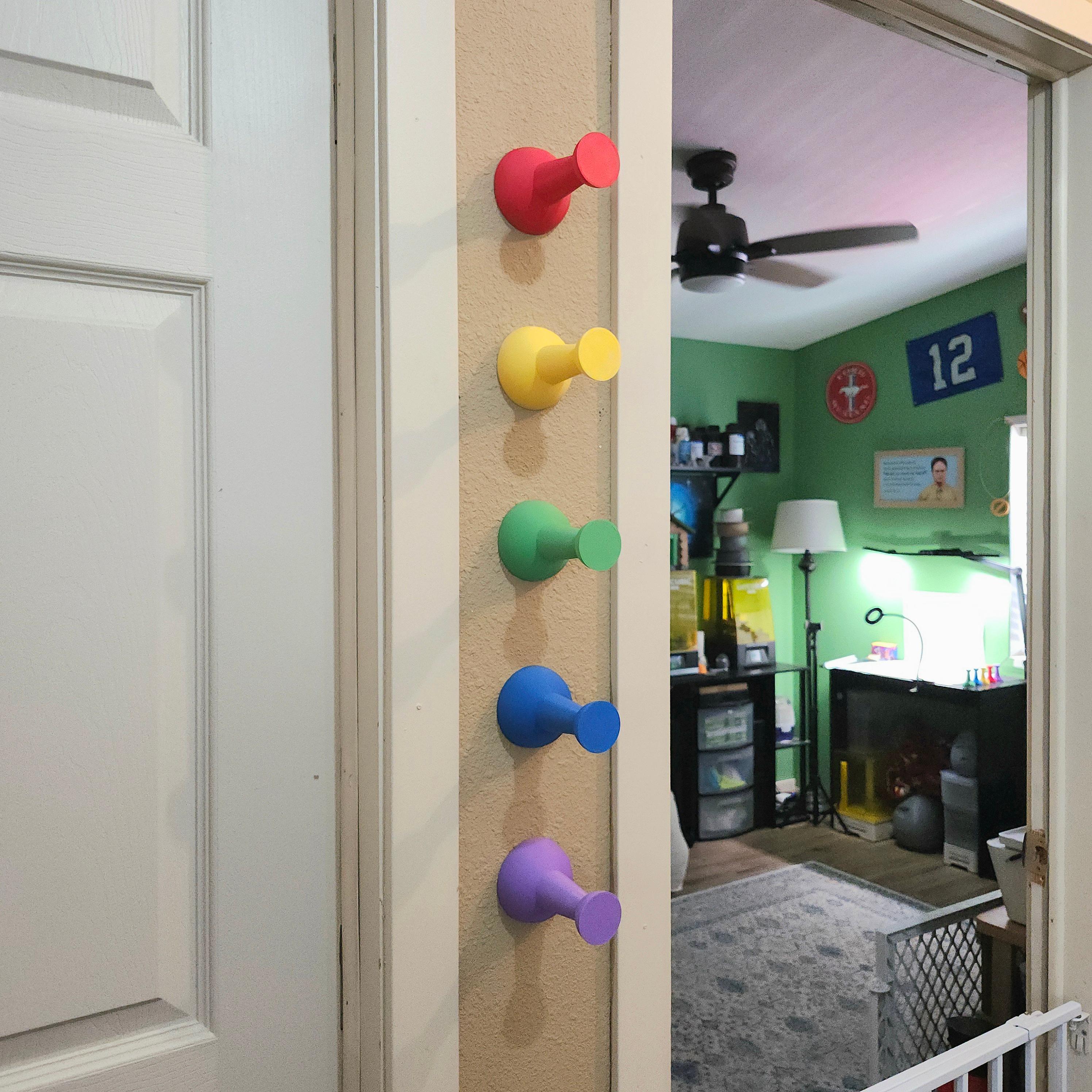 XXL Decorative Oversized Push Pin Tack :: Hanging Pop-Out 3D Wall Art 3d model