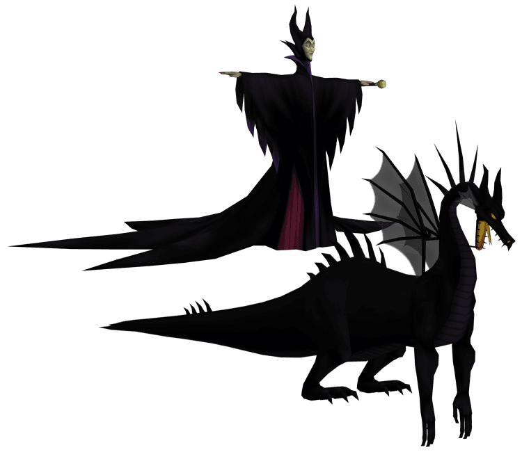 Maleficent and Dragon 3d model