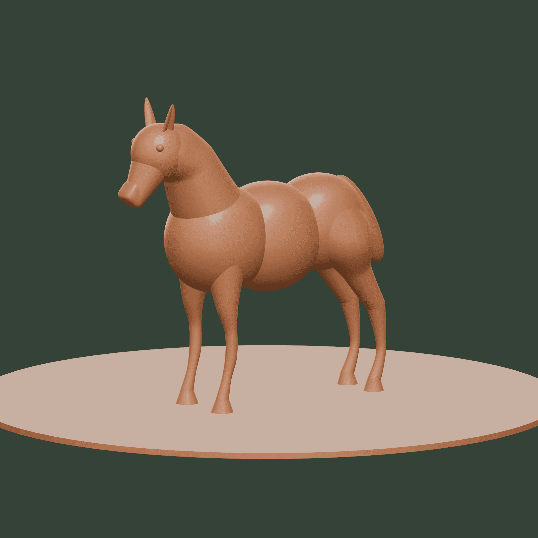 Primitive Horse 3d model