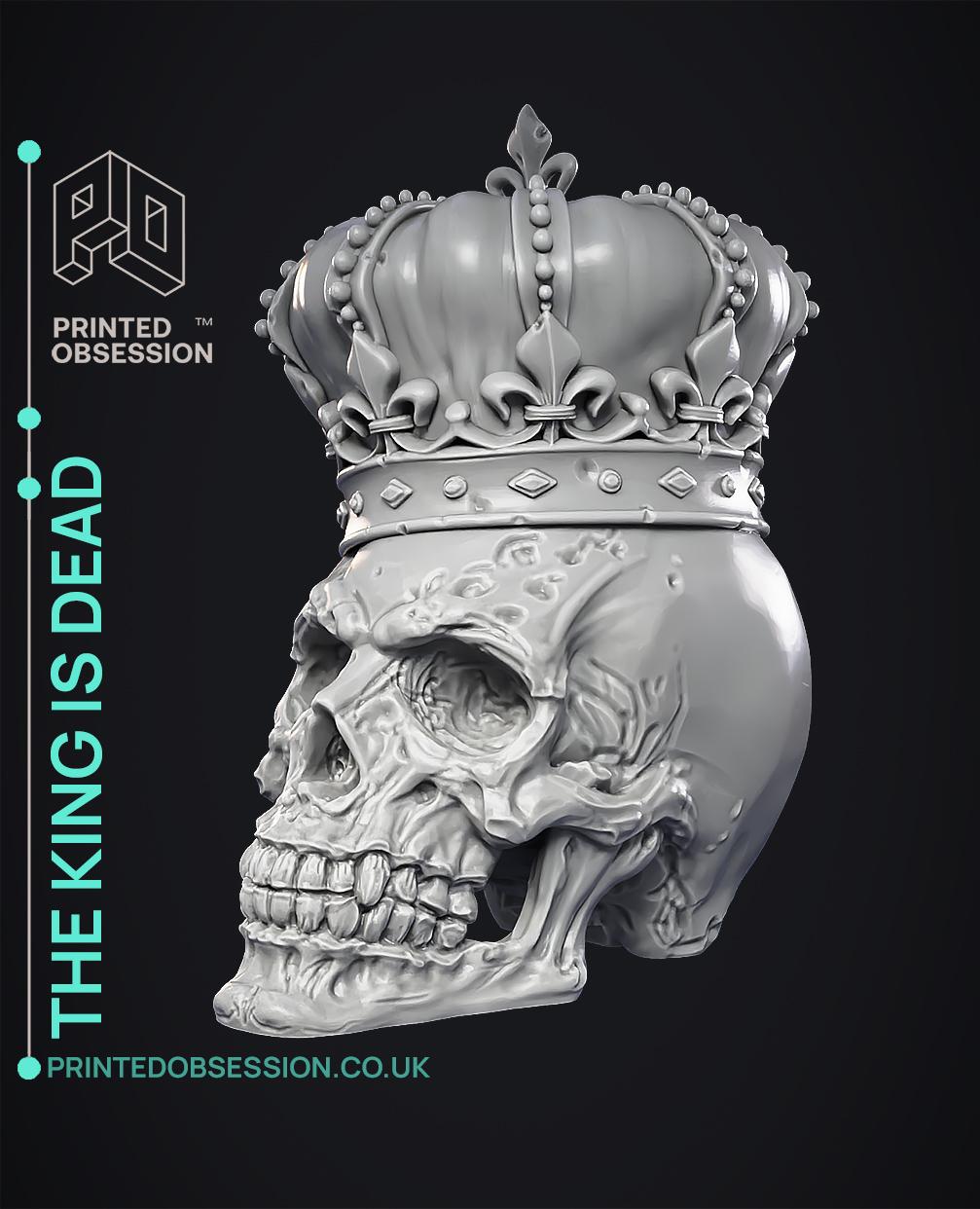 Skull with Crown  3d model