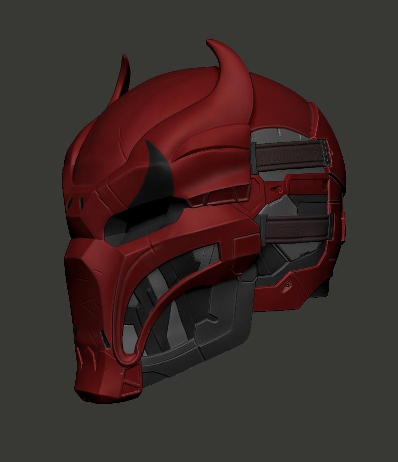 Red Hood Shinobi Mask 3D Print File STL Gotham Knights 3d model