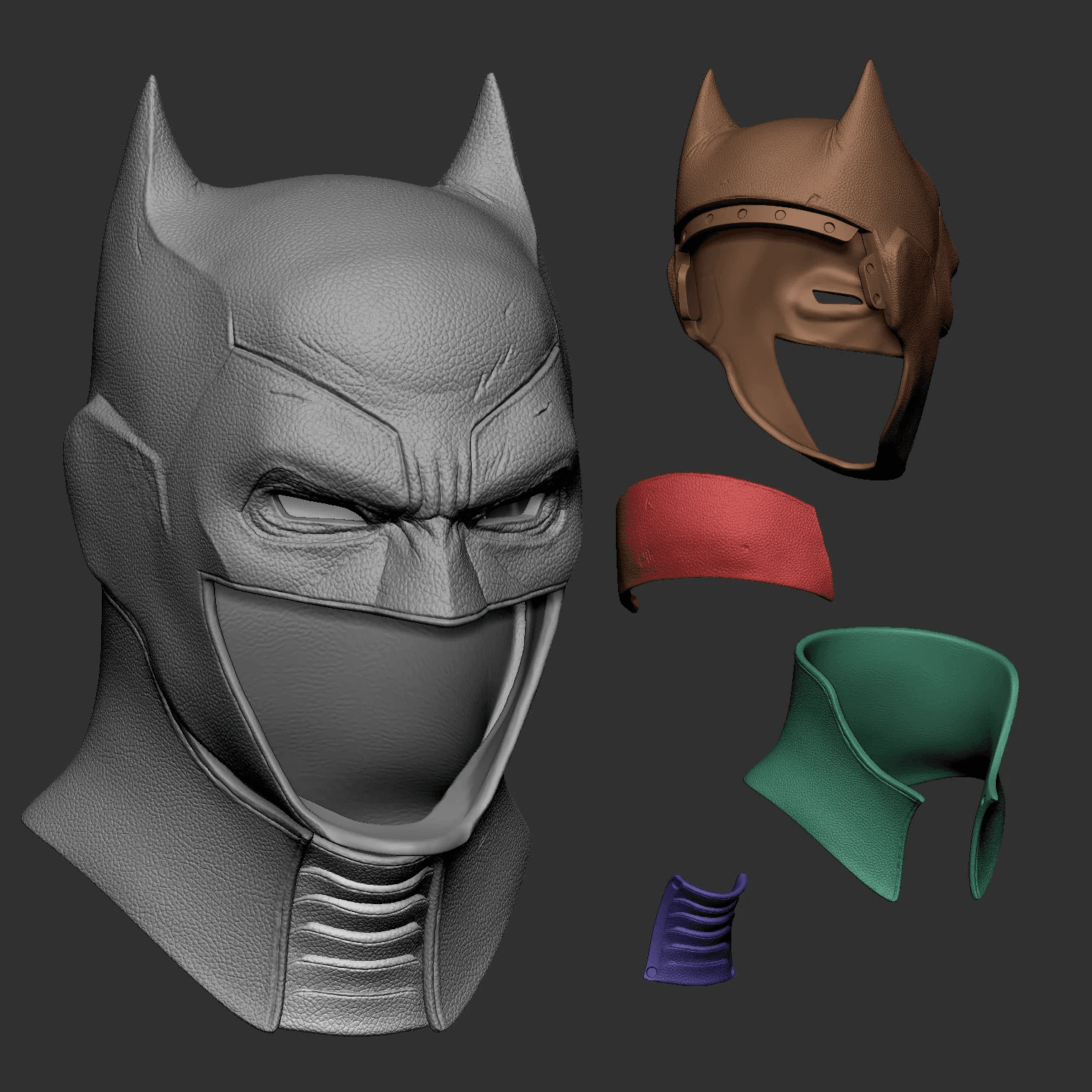 Concept Vigilante Mask 2022 3d Print File STL 3d model