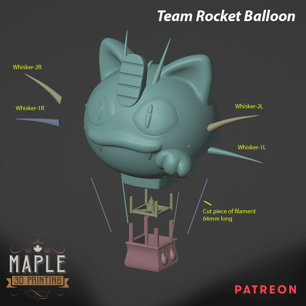 Team Rocket Balloon 3d model