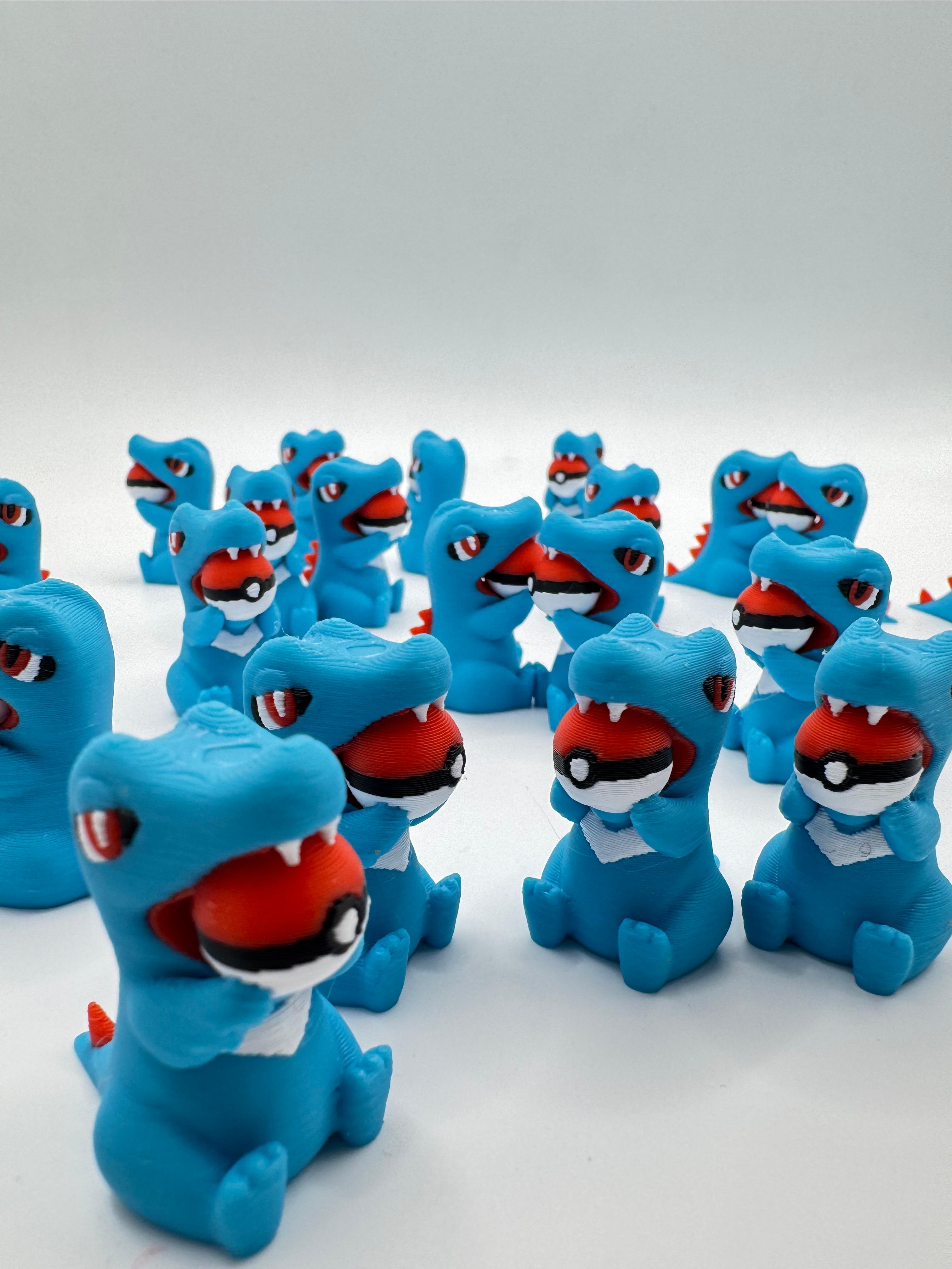 Totodile Pokemon (Nosupport, 3mf included) 3d model