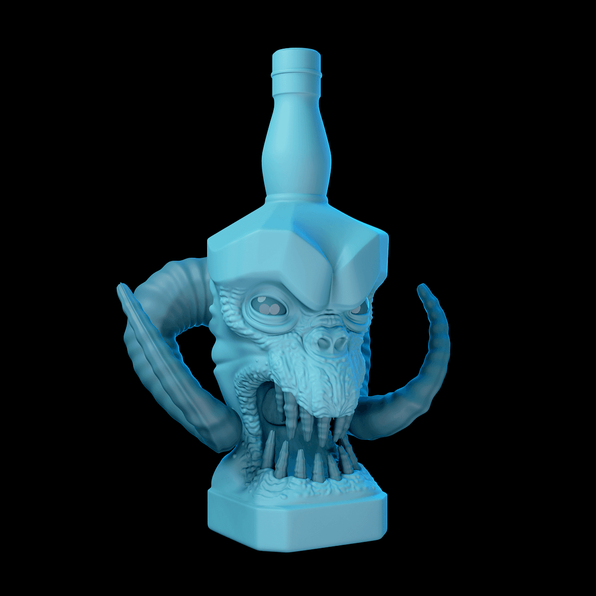 Jack Daniels Demon bottle 3d model