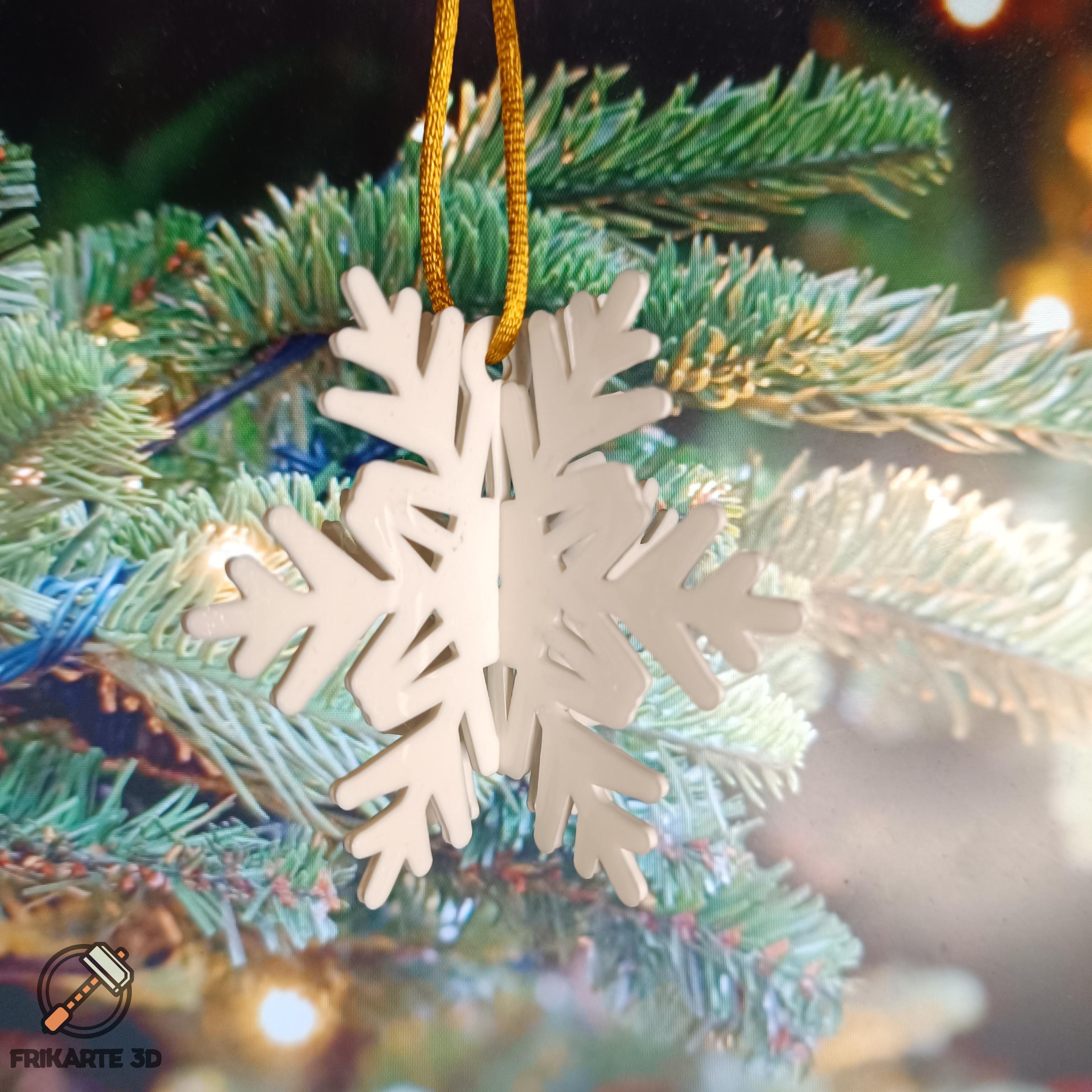 Ice Crystal Christmas Ornament #4 3d model
