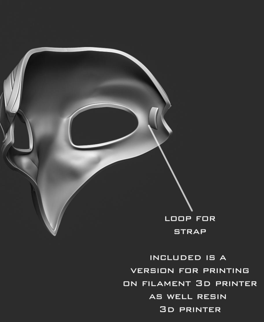 Beaked skull mask 3d model