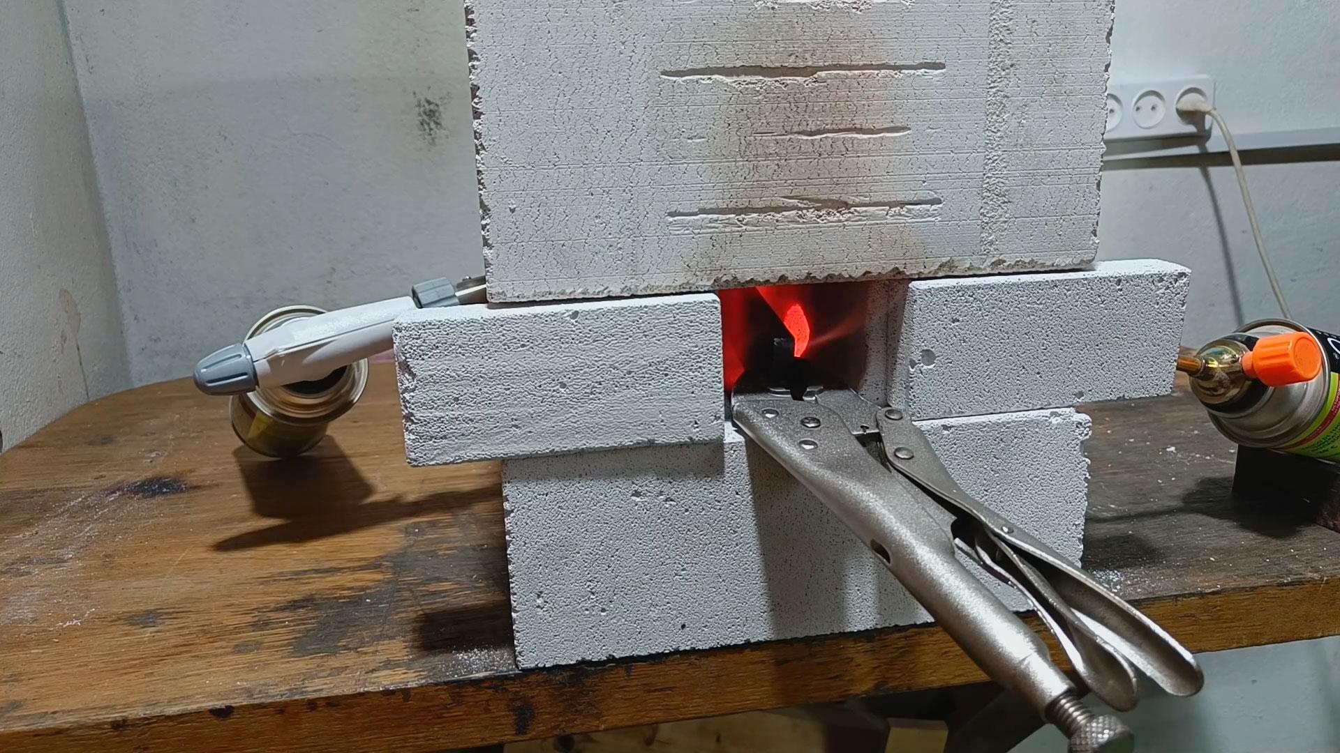 DIY mini forge for knife making 3d model