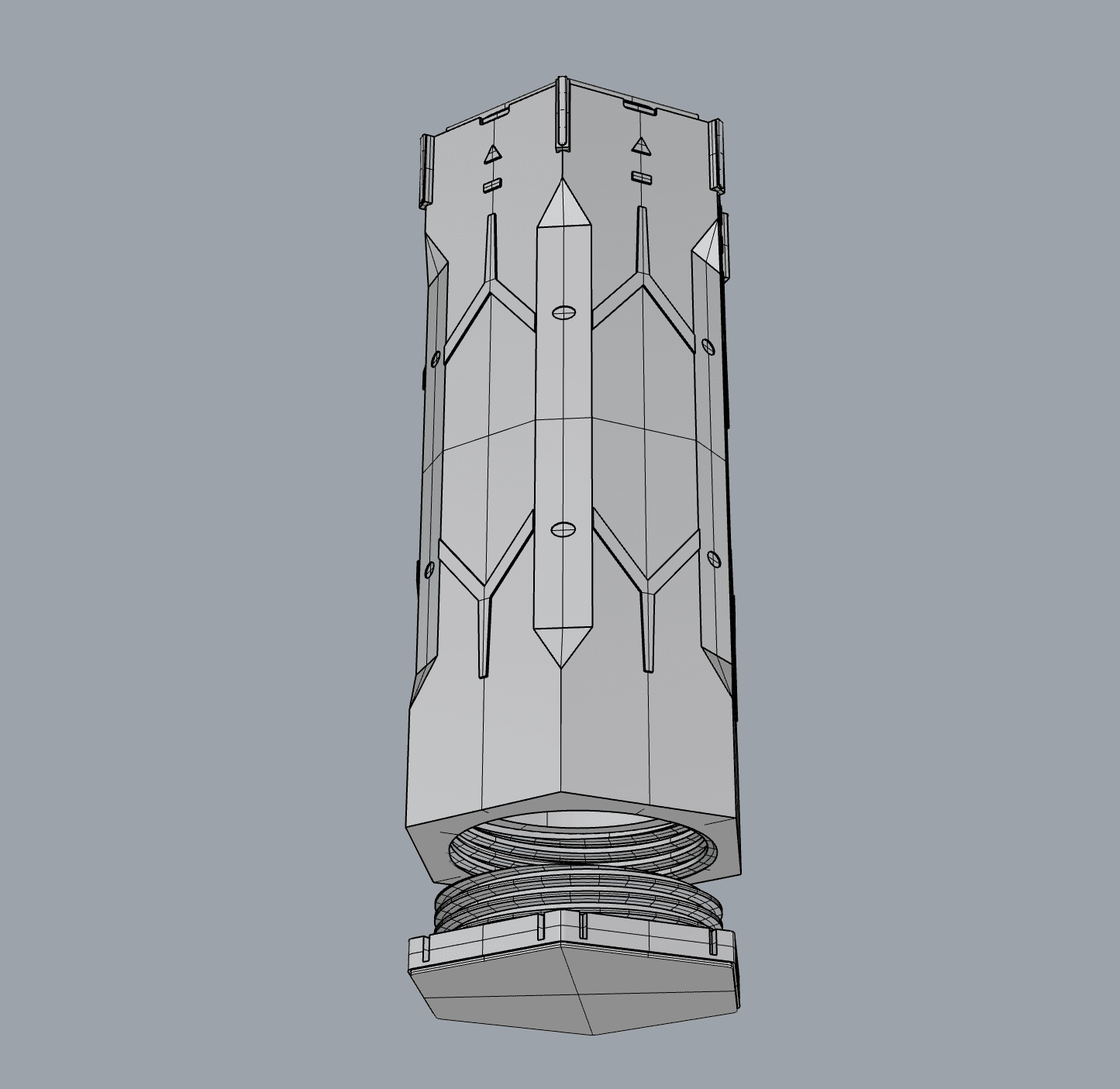 Helldivers 2 high quality booster model - solid, screw bottom or top lid!  3d model