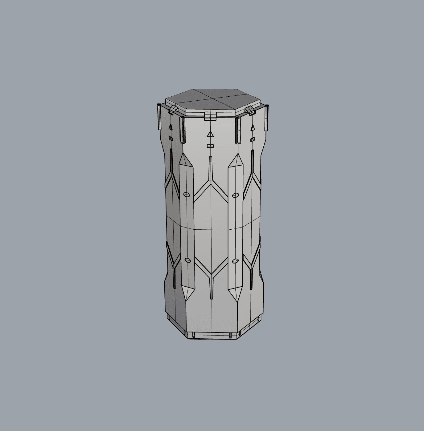 Helldivers 2 high quality booster model - solid, screw bottom or top lid!  3d model