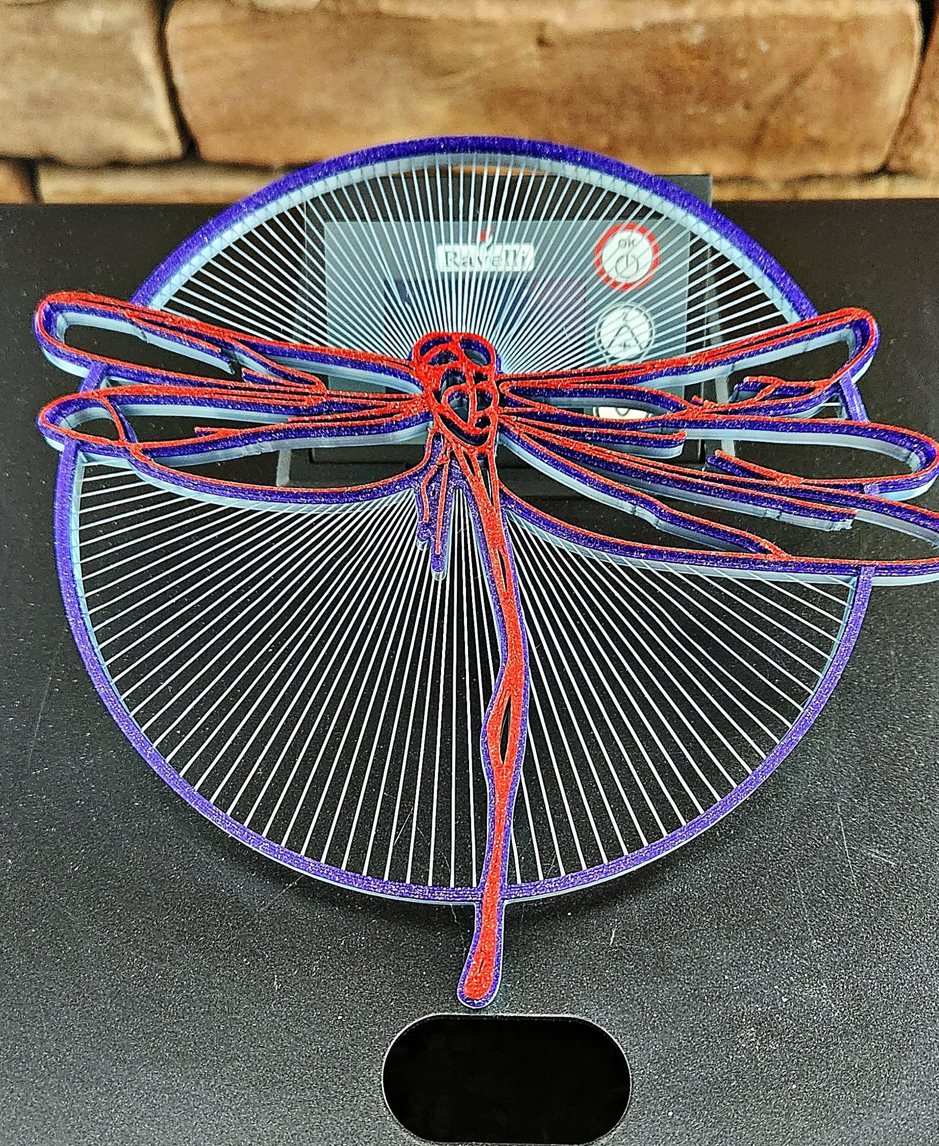 Dragonfly String Art - Nice work on the design, Thanks! - 3d model
