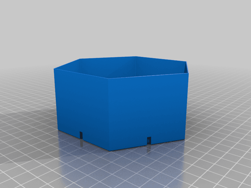 Connectable Vase mode Hex-Boxes with Lids 3d model