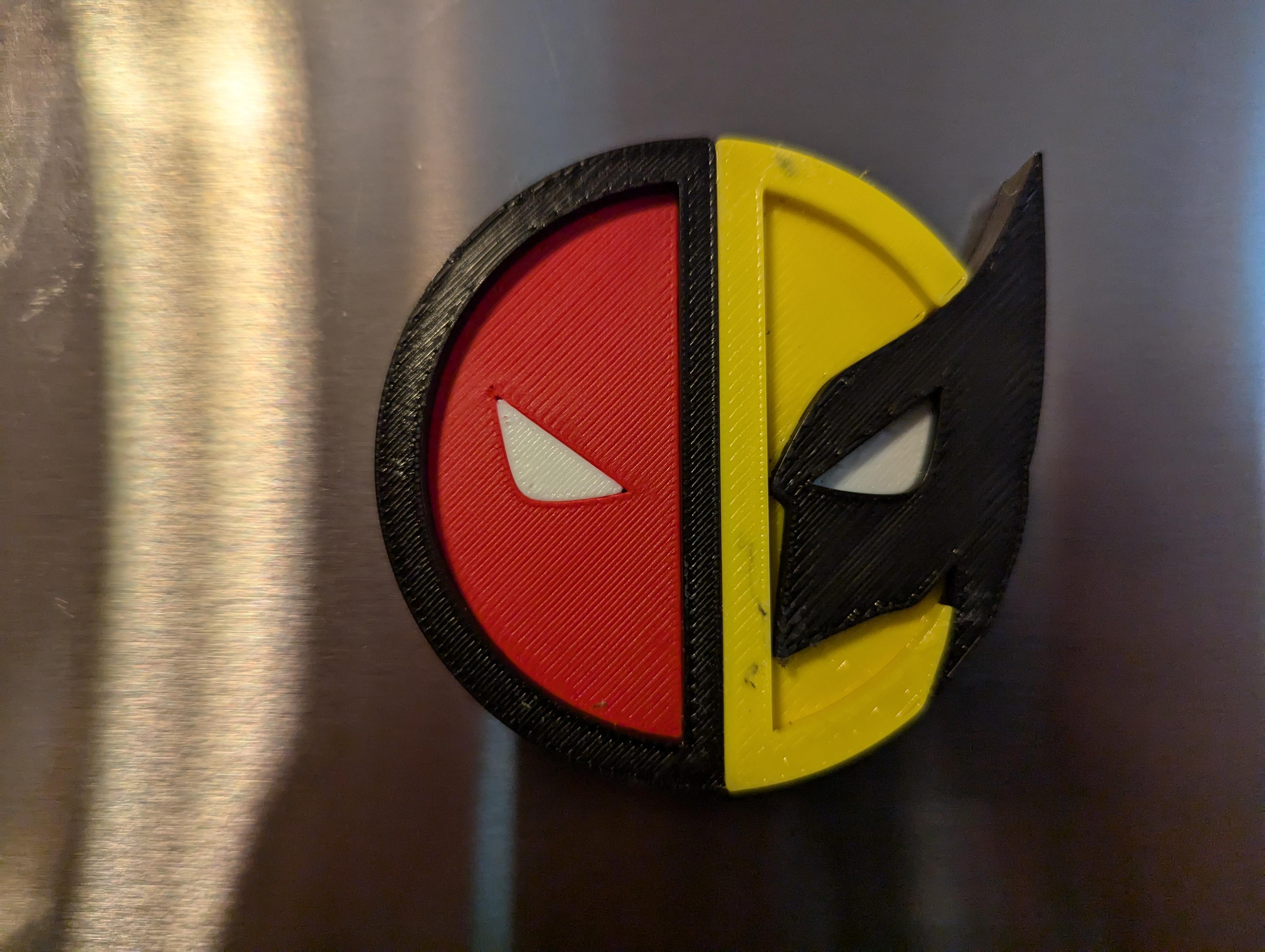 Deadpool and Wolverine Magnet 3d model