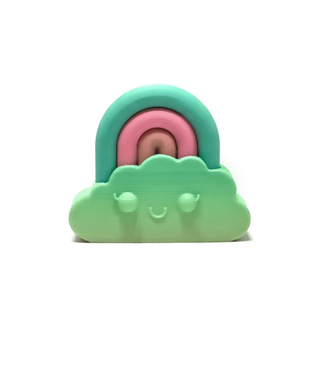 Cute Baby Rainbow Deco Figure 3d model