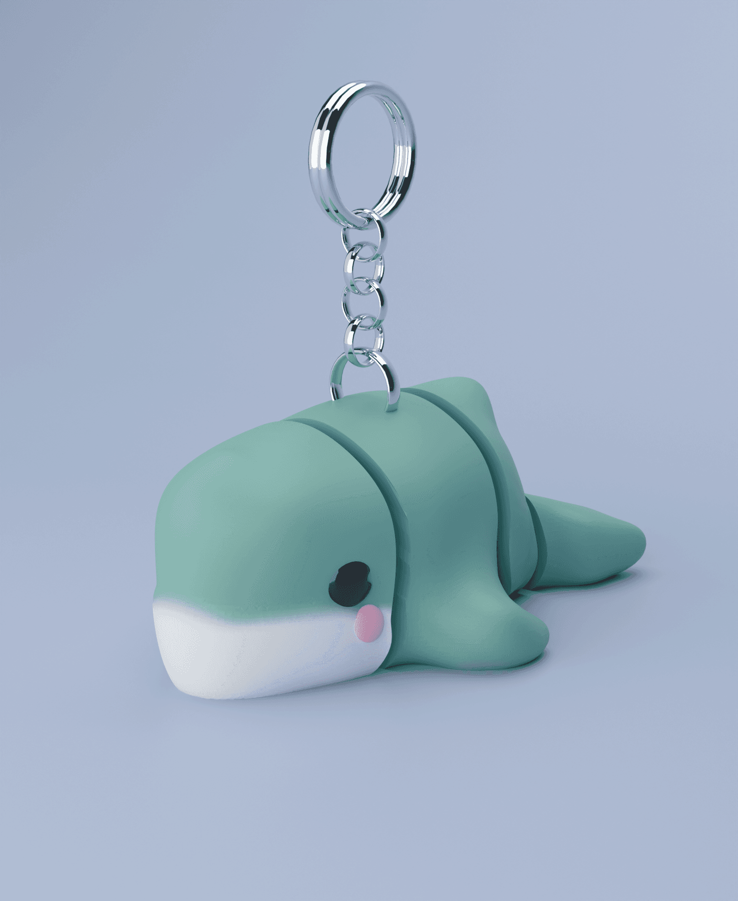 3D Flexi Sperm Whale Keychain (Limited Time Free) 3d model