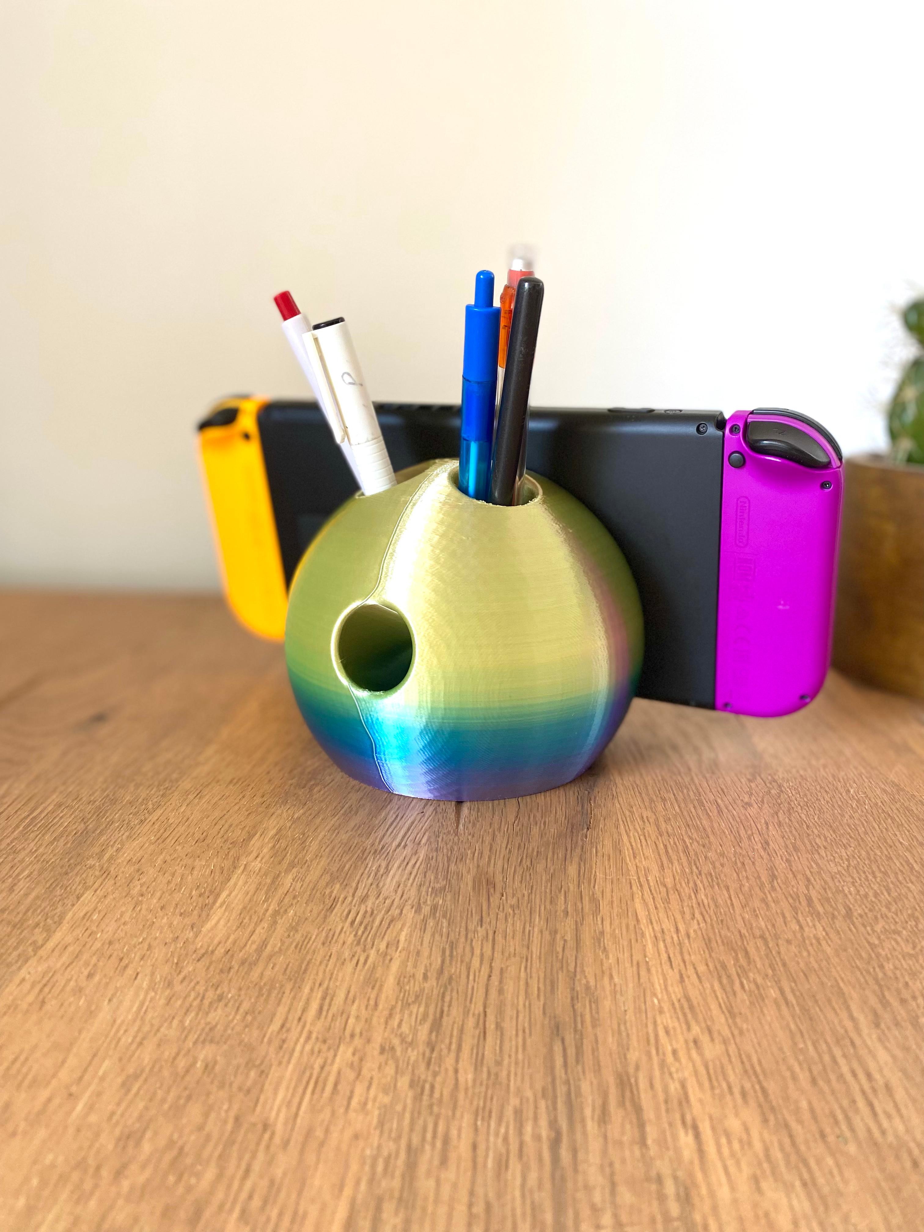 Bowling Ball Phone / Switch /  Pencil Holder 3d model