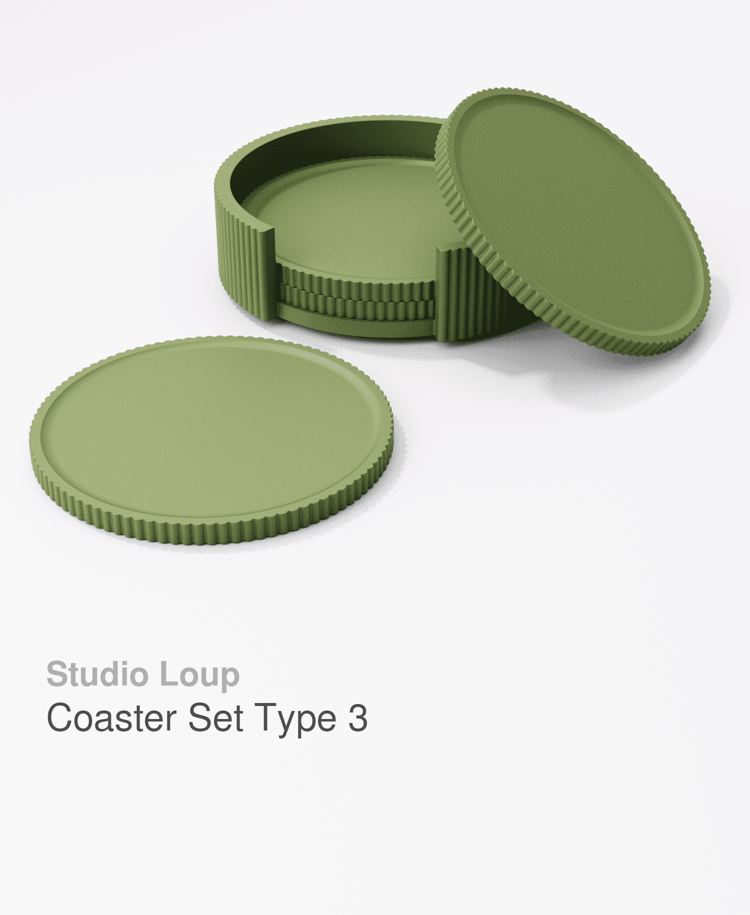 Coaster Set Type 3.STL 3d model