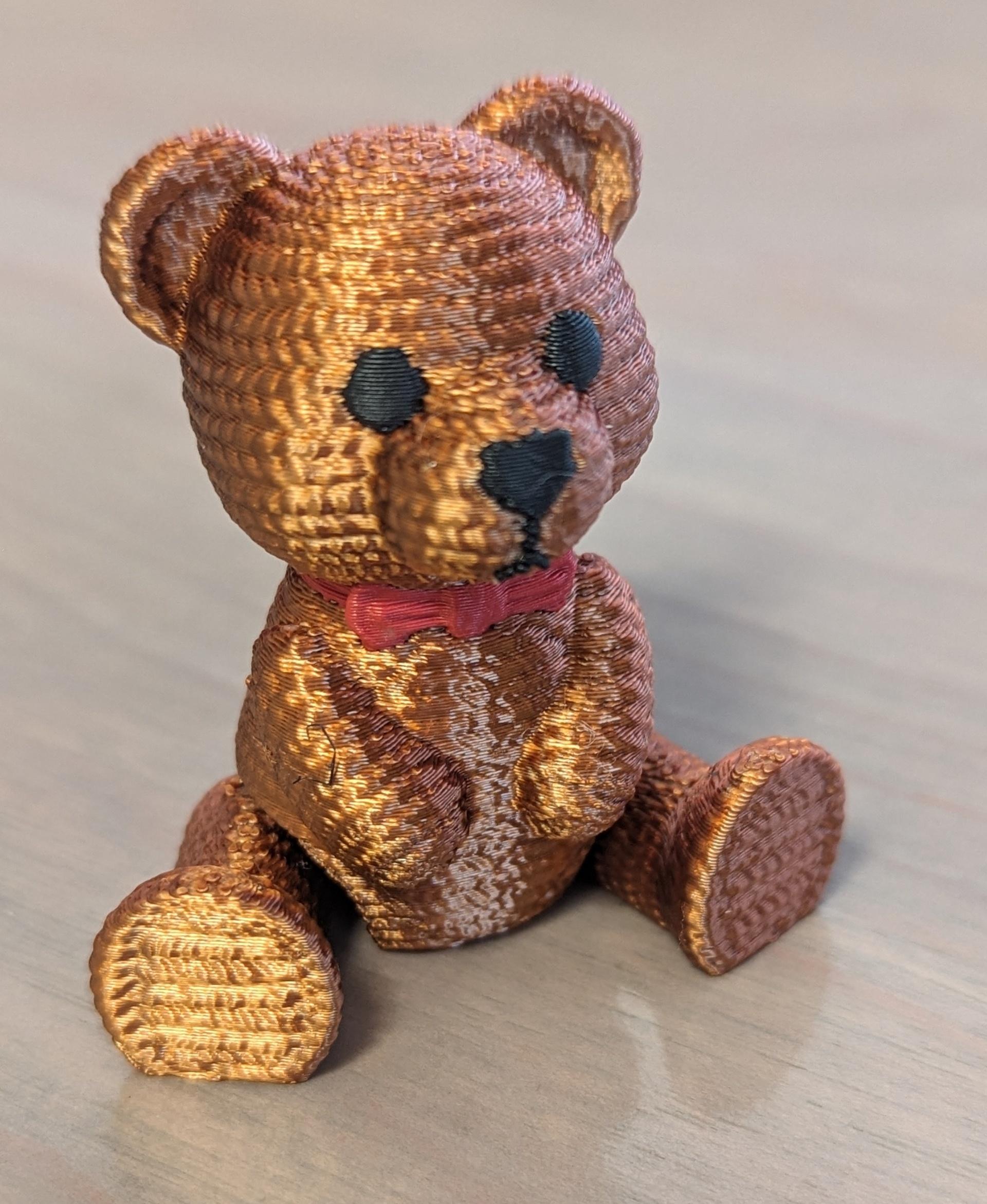 Crochet Teddy Bear - Printed on the A1 Mini - 3d model