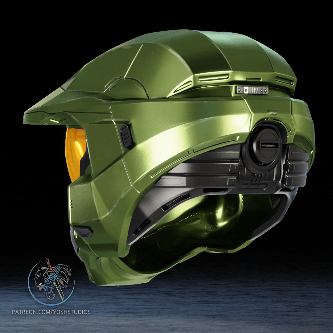 TV Show Master Chief Helmet 3D Printer File STL 3d model