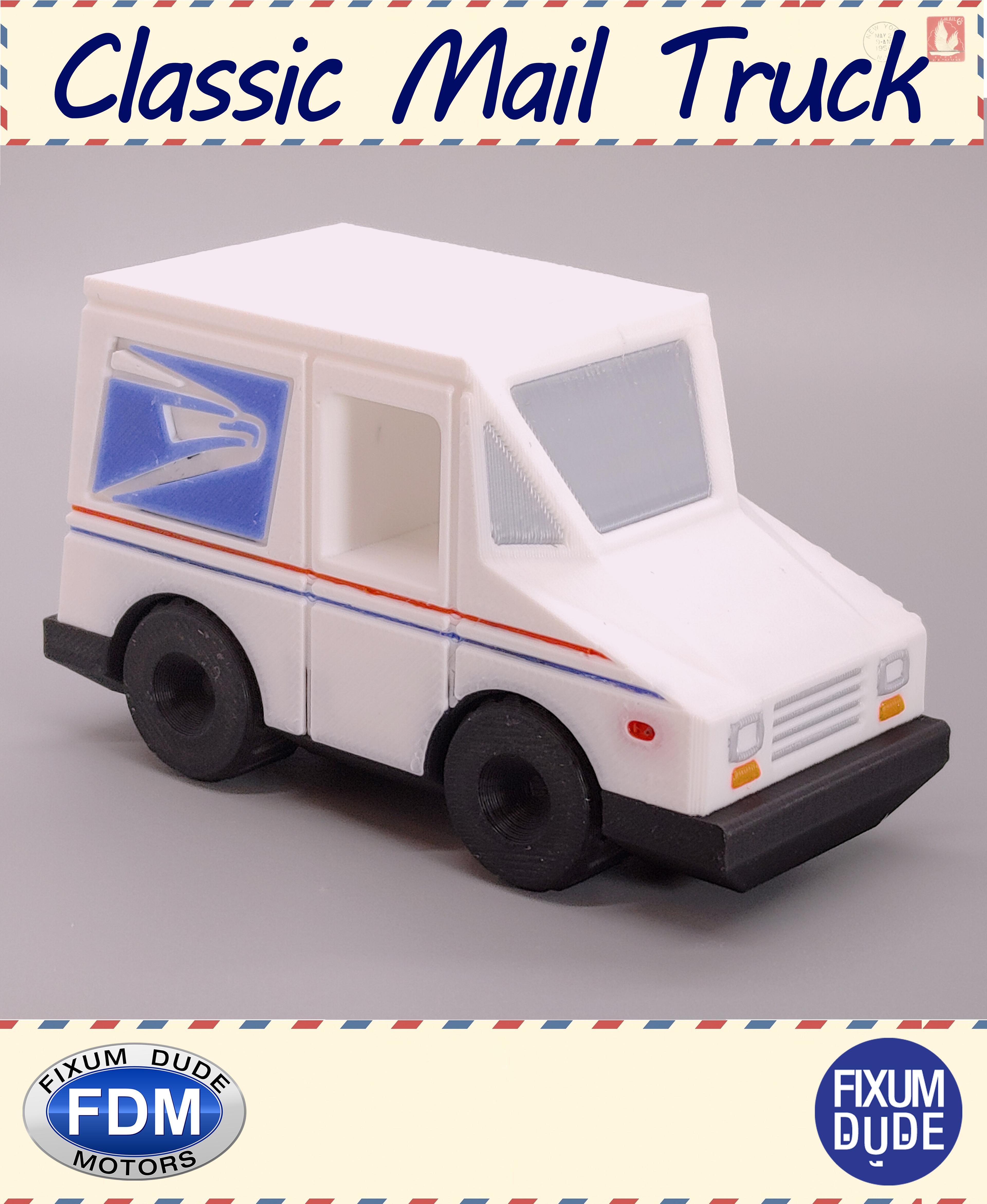  Fixum Dude Motors PIP Classic Mail Truck 3d model