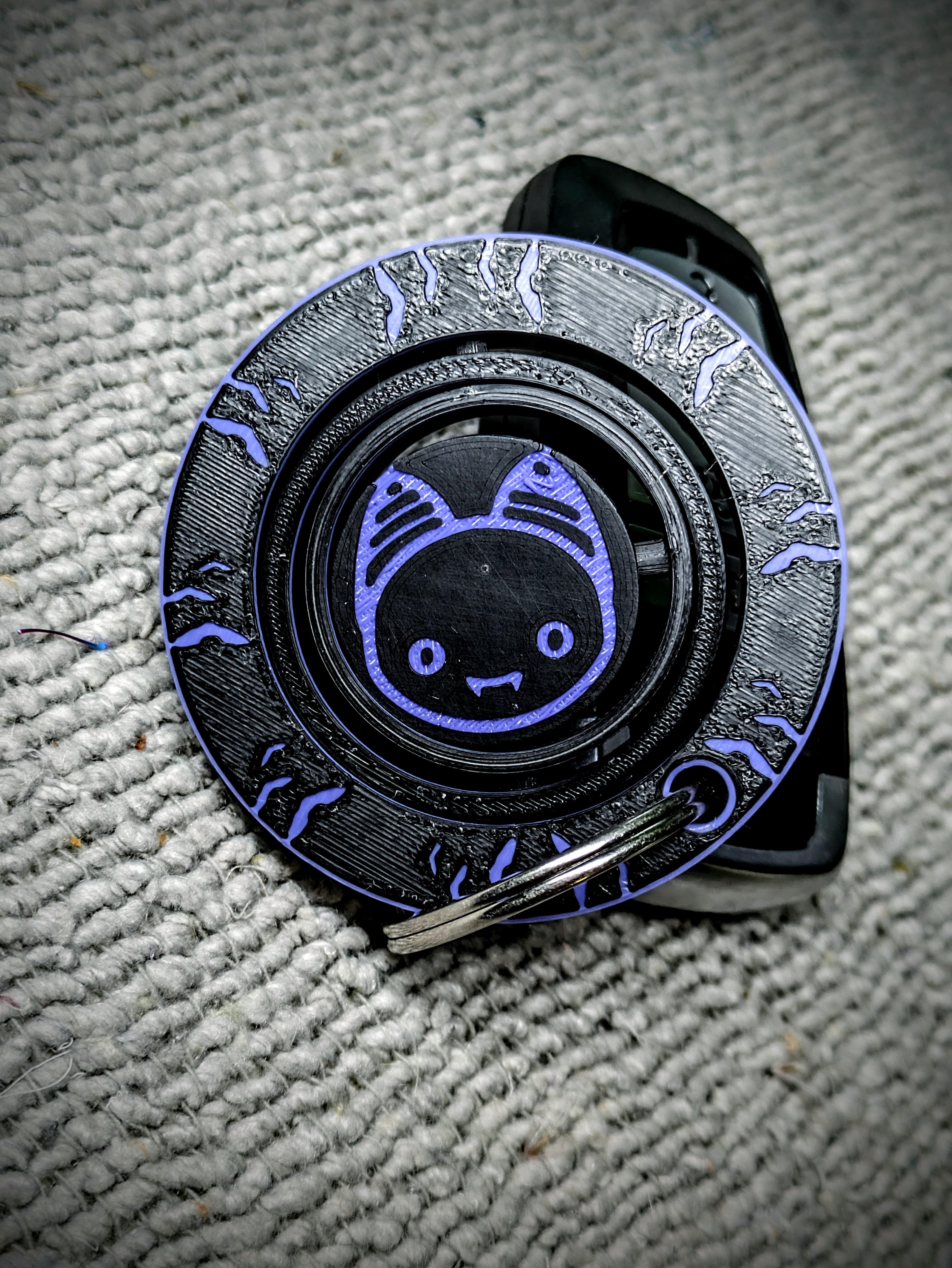Cute Cat Keychain 3d model