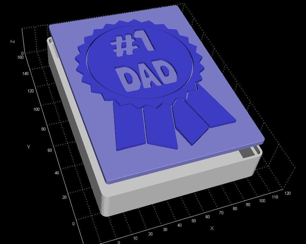 Father's Gift Box 3d model