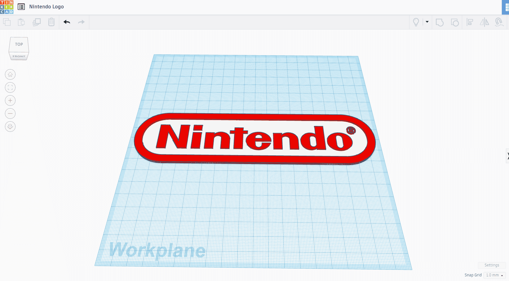Nintendo Logo 3d model