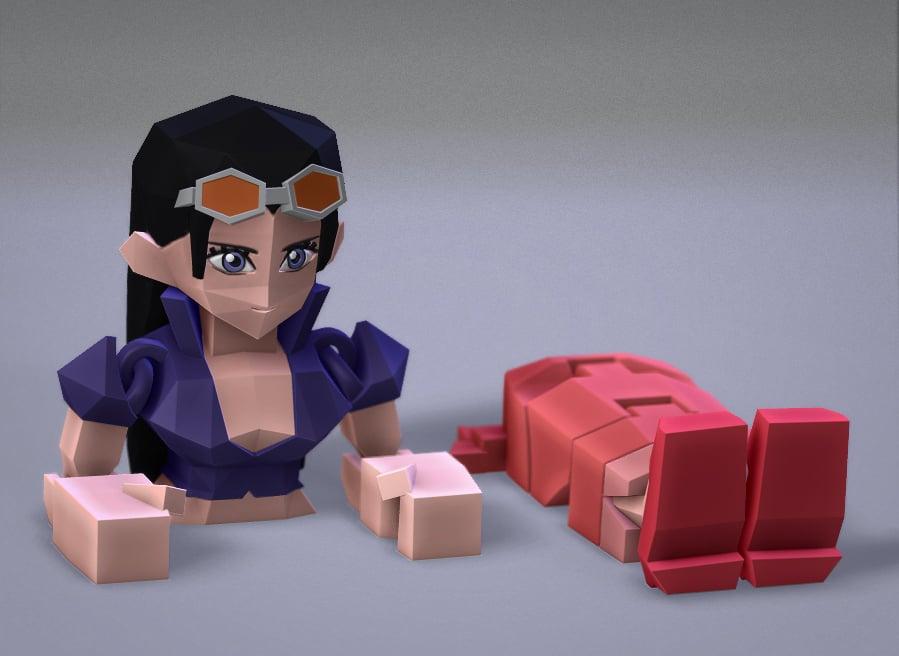 Low Poly Flexi Nico Robin 3d model