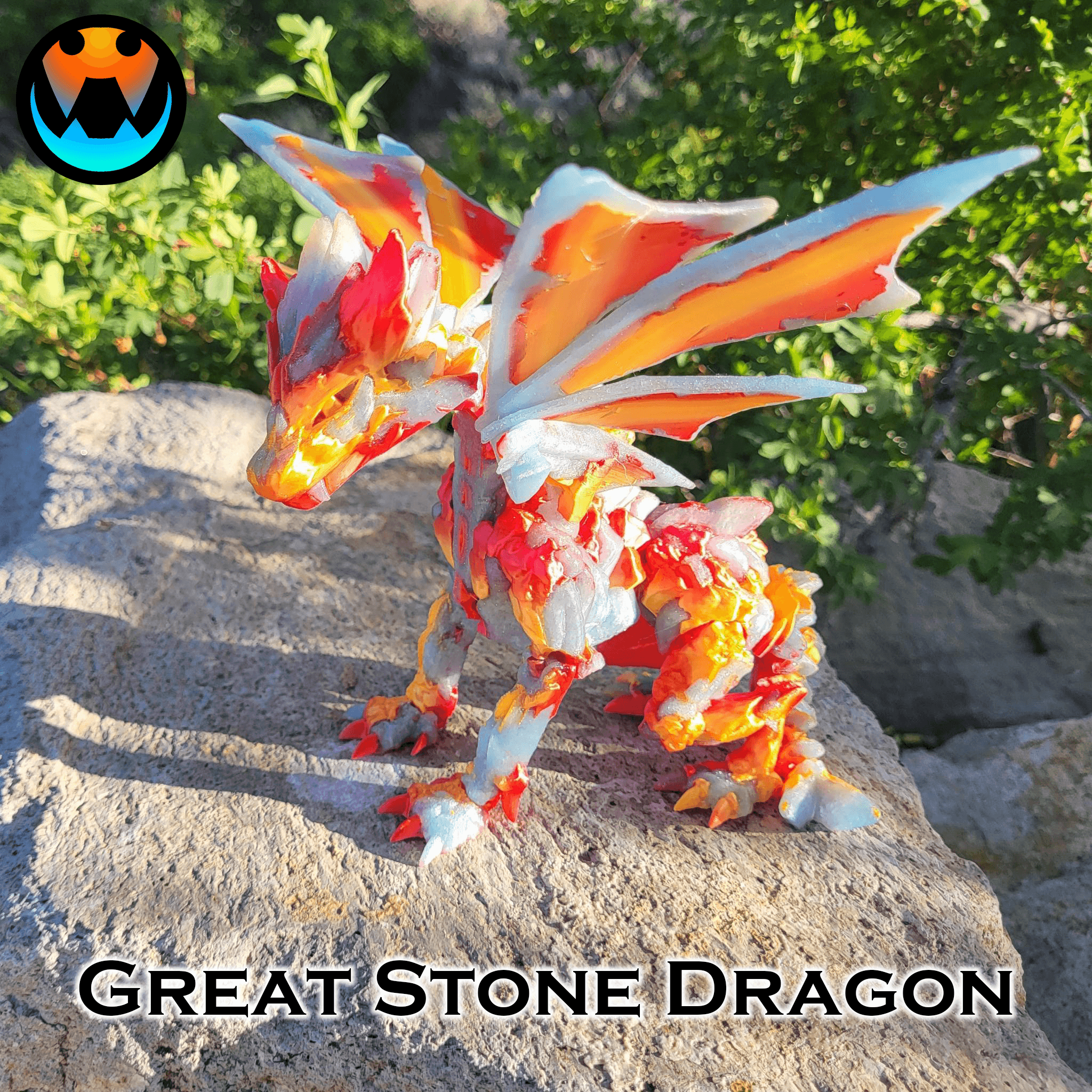 Great Stone Dragon 3d model