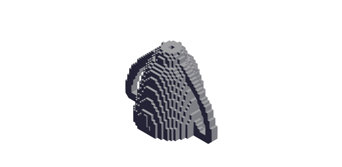 Pixel Trophy Base.stl 3d model