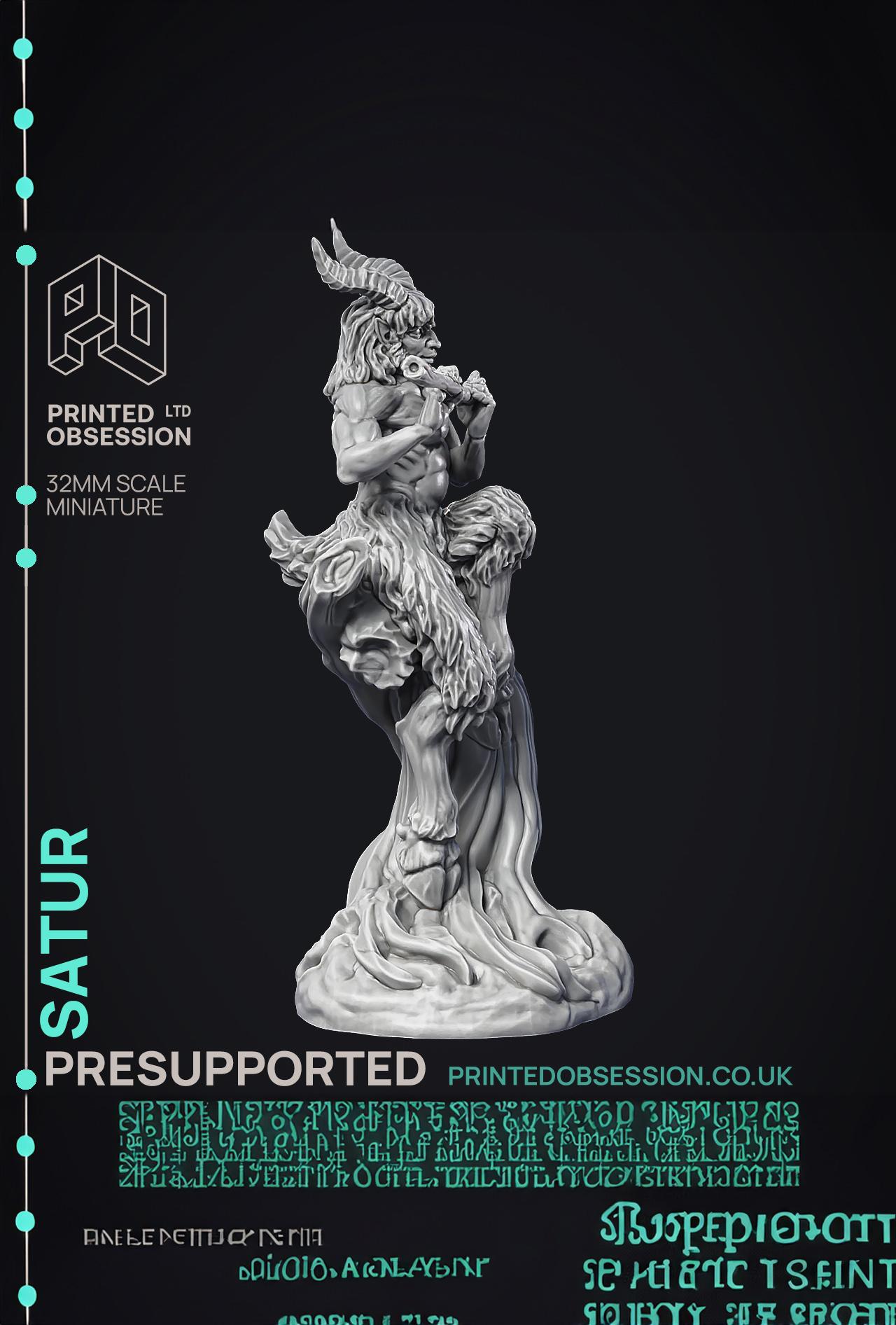 The Story Teller - Satyr - PRESUPPORTED - 32mm Scale  3d model