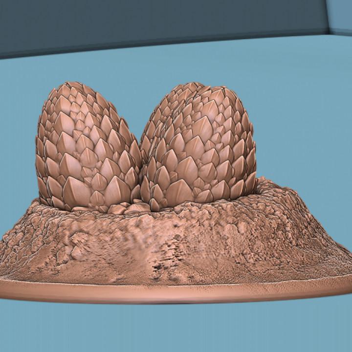 Dragon Egg Nest 3d model