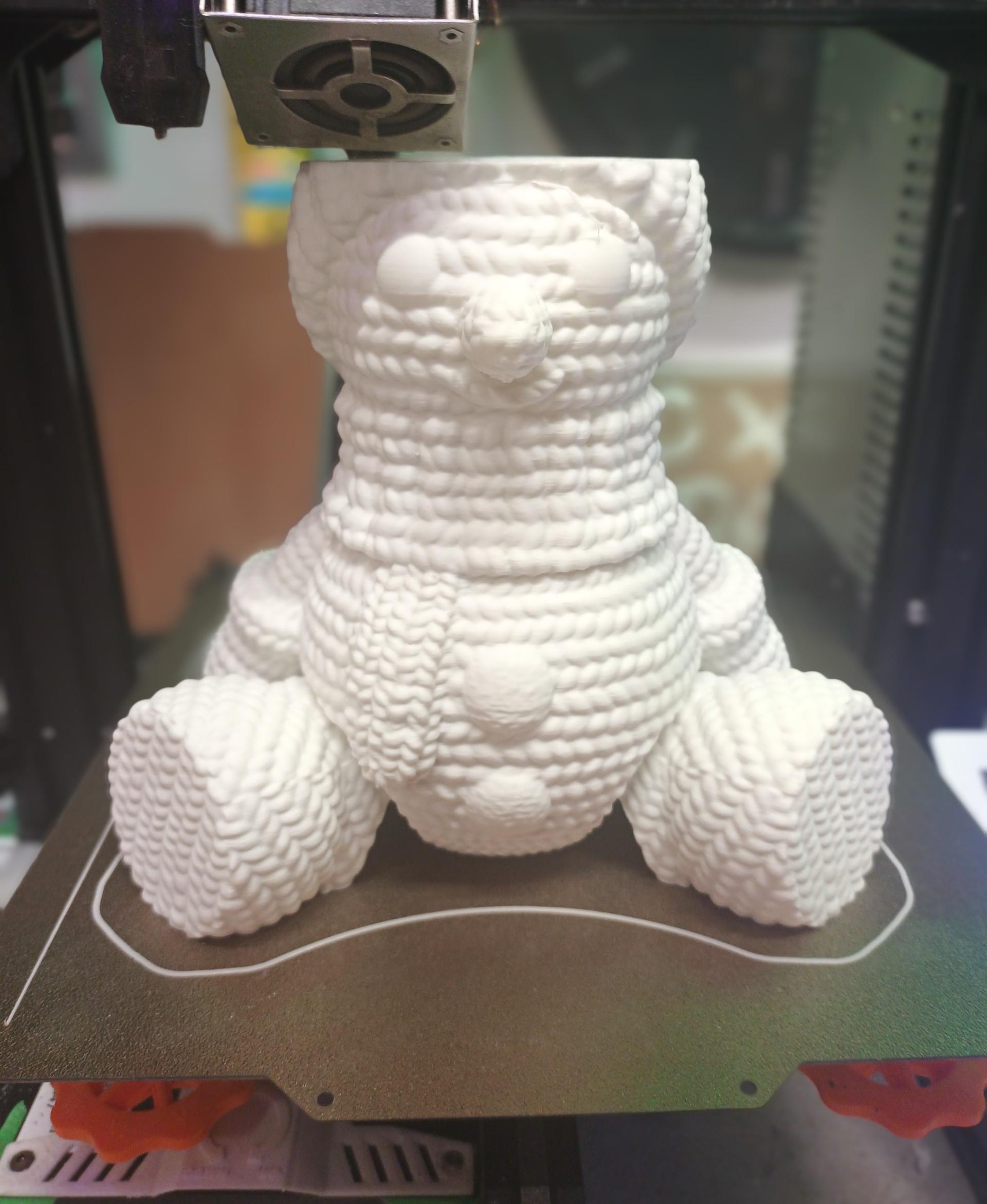 Flexi Crochet Snowman - It prints so nice! - 3d model