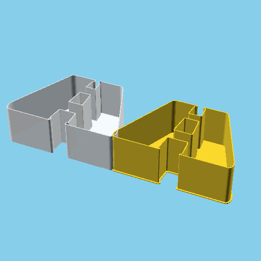 Road, nestable box (v1) 3d model