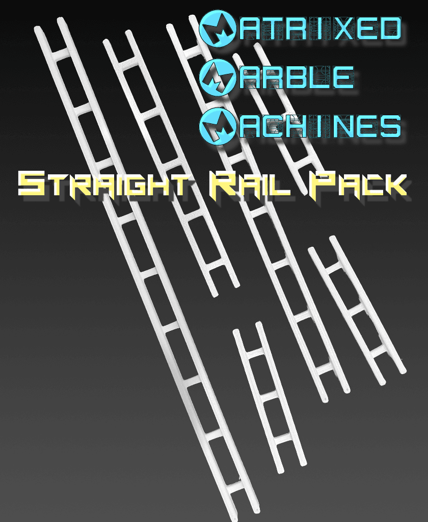 Straight Rail Pack 3d model