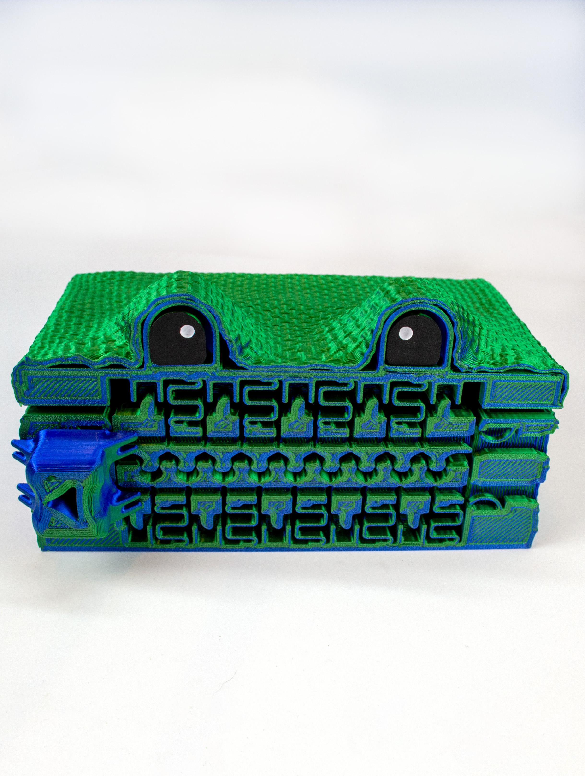 Monster Box With Working Zipper 3d model