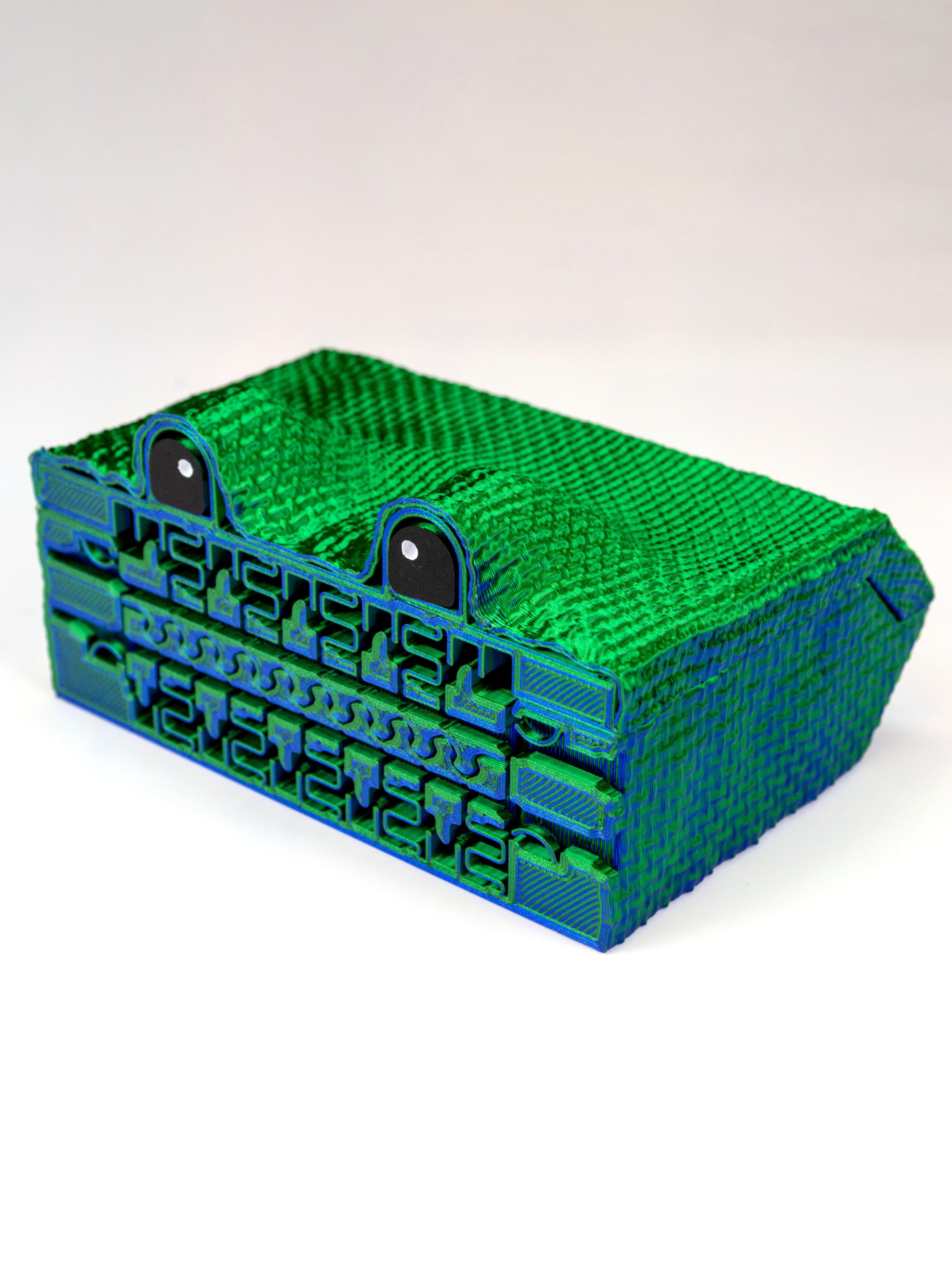Monster Box With Working Zipper 3d model