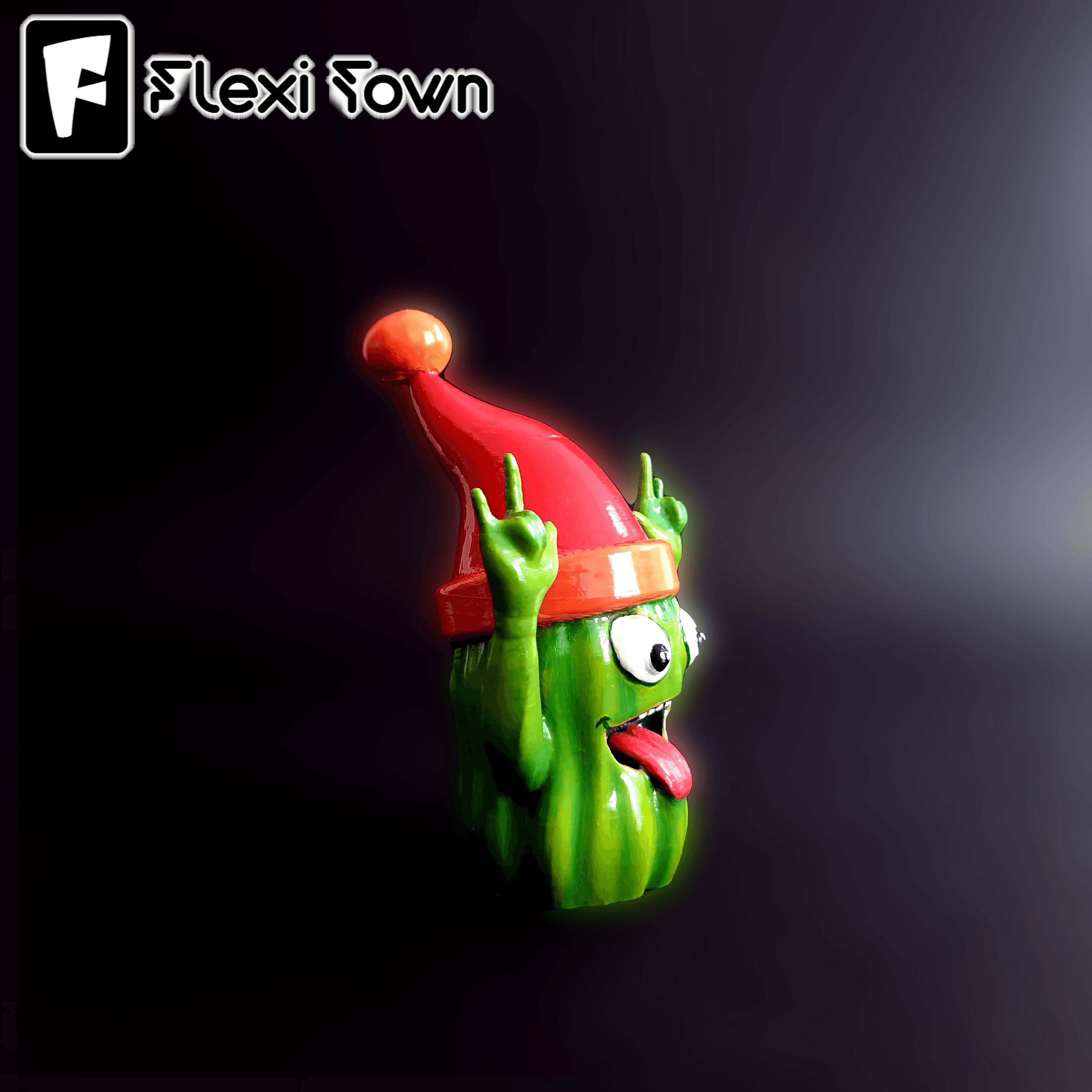 Flexi Print-in-Place Happy Cactus 3d model