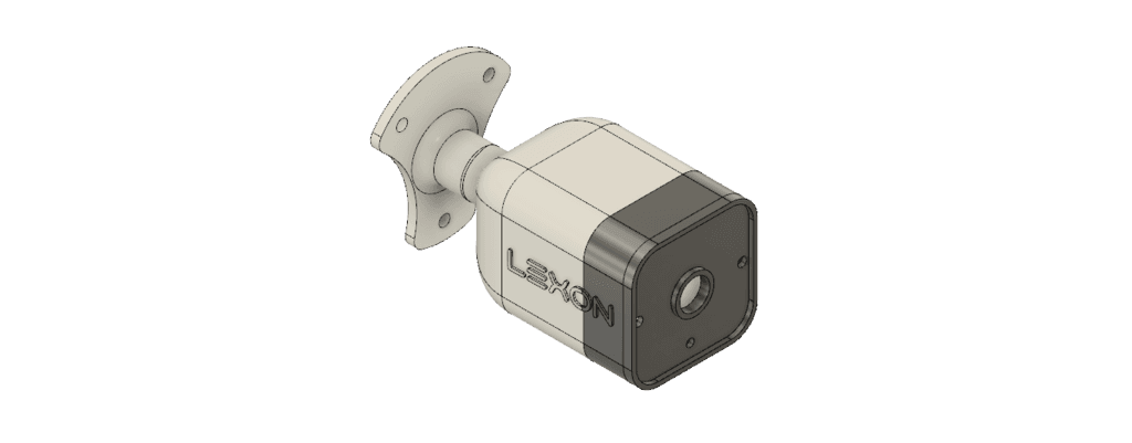 Dummy CCTV bullet cam(flashing led optional) 3d model