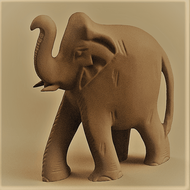 Elephant round 3d model