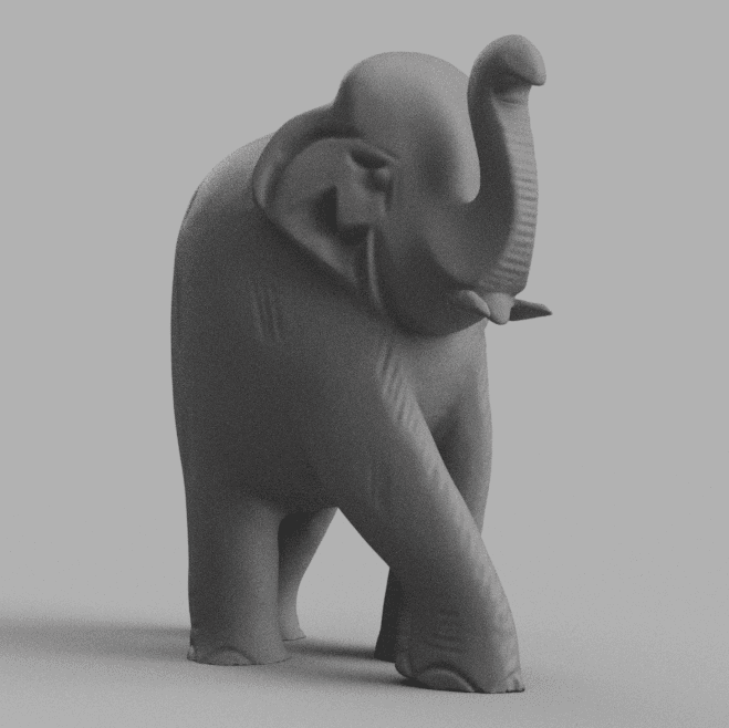 Elephant round 3d model