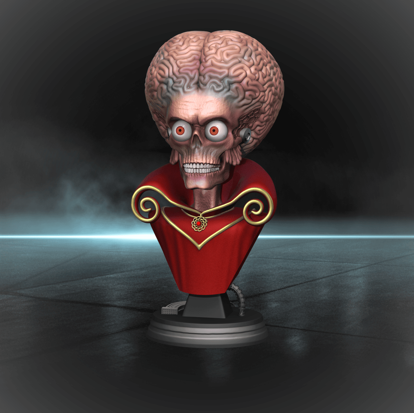 Supreme Martian Leader Bust  3d model